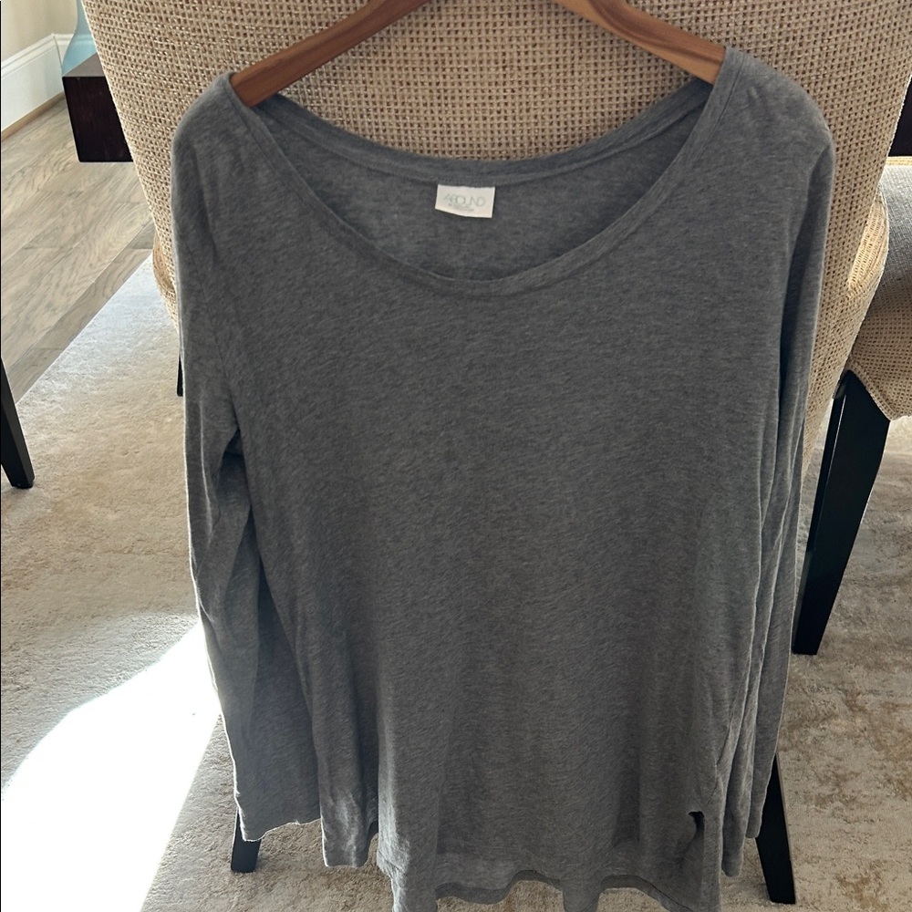 Abound Heather Gray Long Sleeve Tee